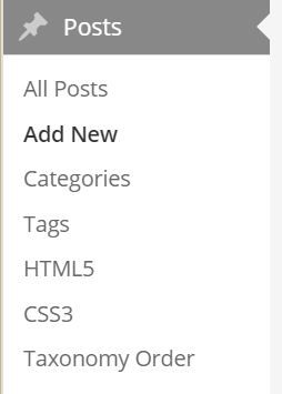 Add Categories Under Posts in WordPress