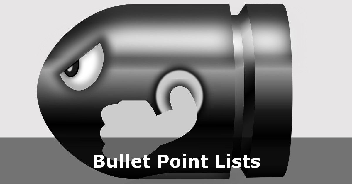 HTML Numbered and Bullet Point Lists Tutorial