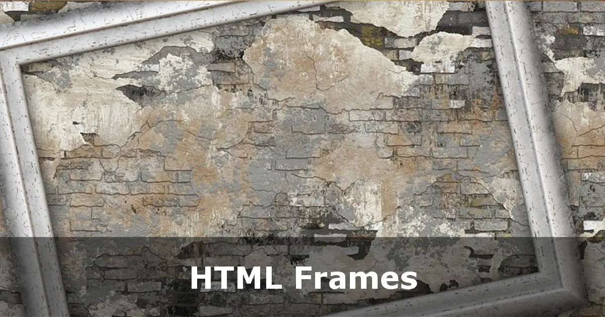 Using HTML Frames - The FRAMESET and FRAME tags