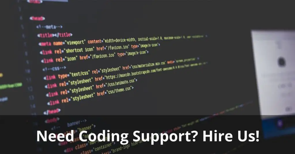 Coding Support and Consulting Services